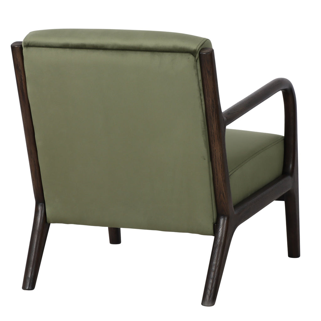 Renfrow Velvet Armchair - Olive