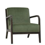 Renfrow Velvet Armchair - Olive