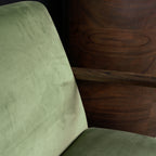 Renfrow Velvet Armchair - Olive