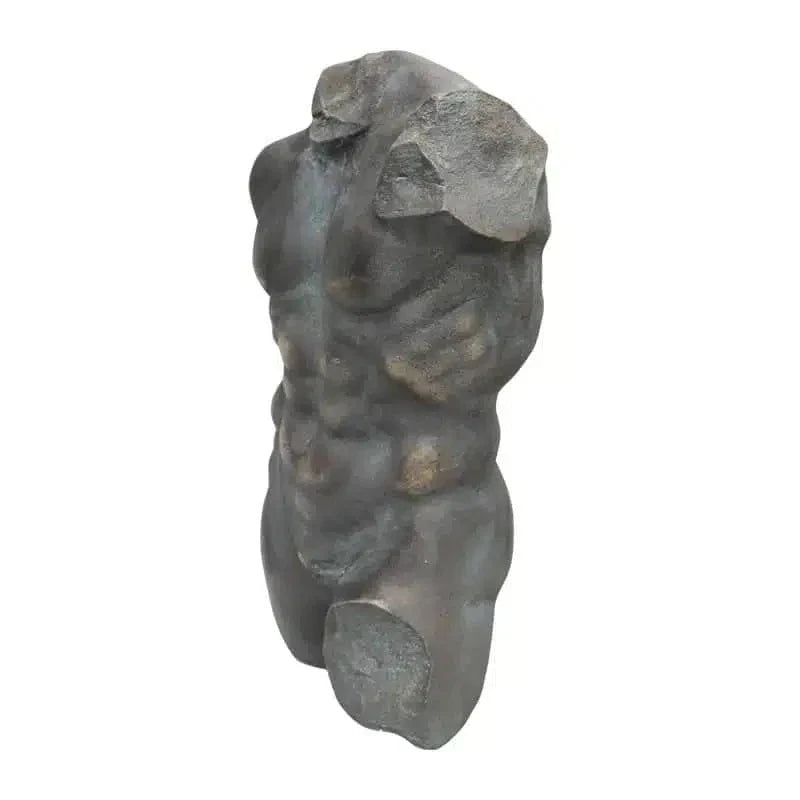 Greco Roman Nude Torso Sculpture - Black