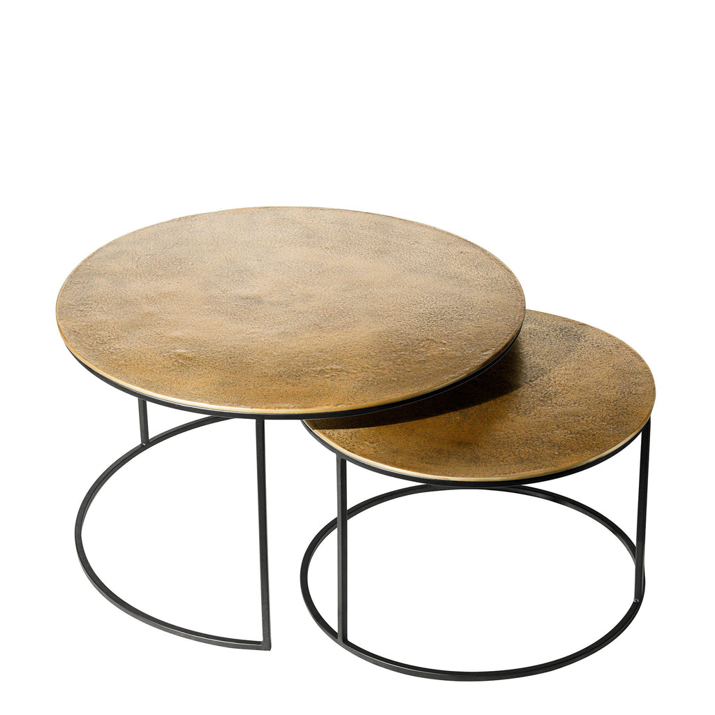 Rio Aluminium and Iron Coffee Table Set of 2 at Online8 Furniture Auckland NZ