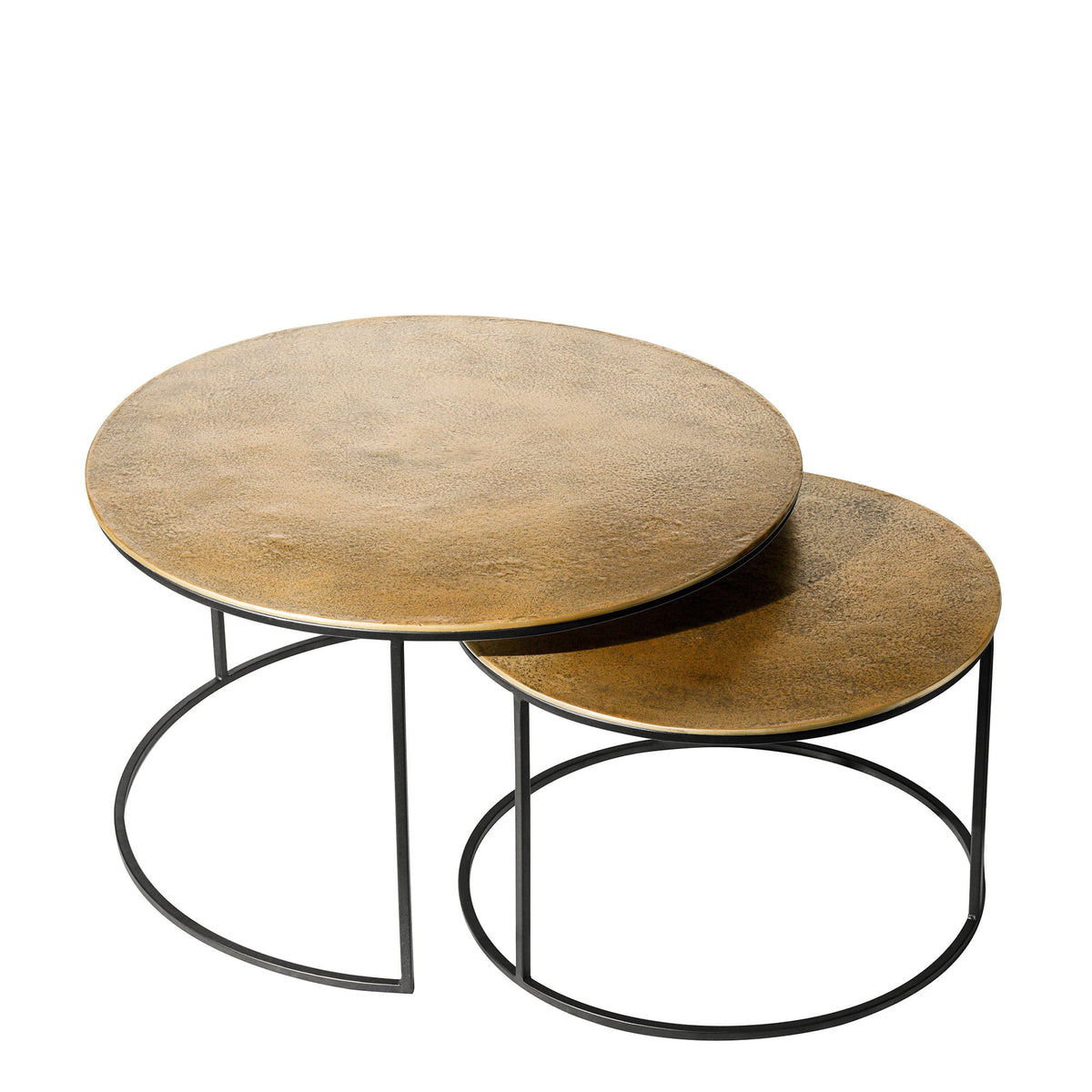 Rio Aluminium and Iron Coffee Table Set of 2 at Online8 Furniture Auckland NZ