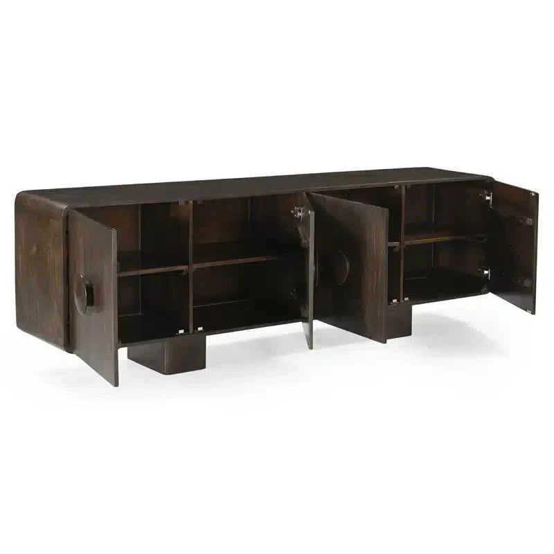 Riva 4 Door Sideboard - Premium Brown - 2200mm