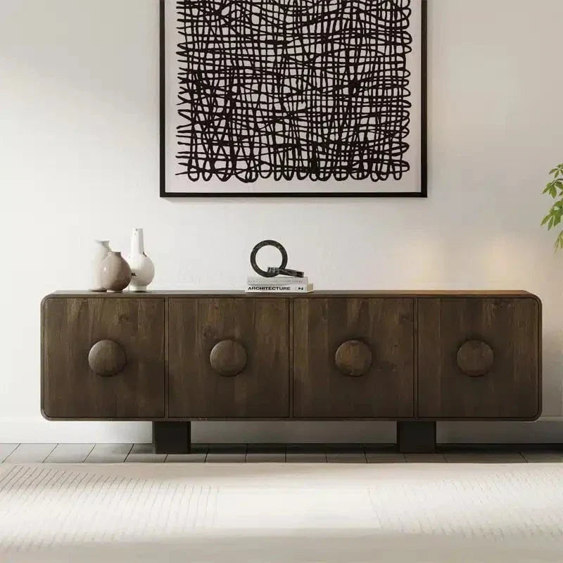 Riva 4 Door Sideboard - Premium Brown - 2200mm