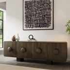 Riva 4 Door Sideboard - Premium Brown - 2200mm