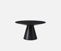 Niche Round Dining Table - Black Oak 110cm
