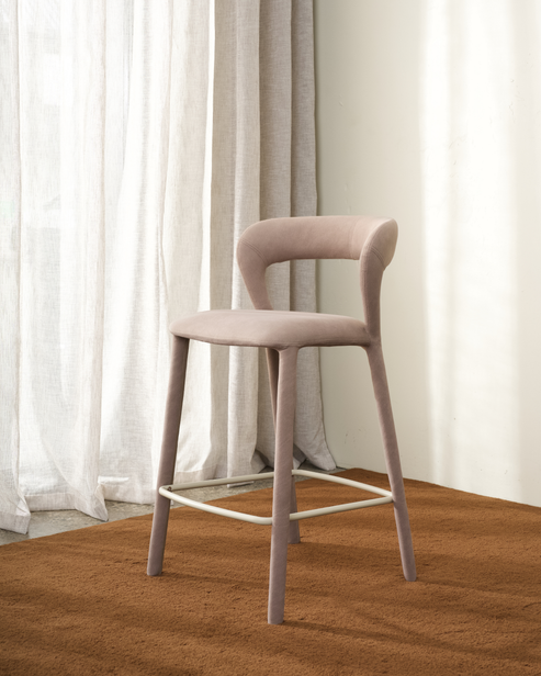 Beu Bar Stool - Buff Brown