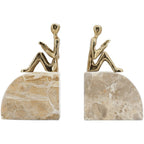 Aluminium & Marble Bookends