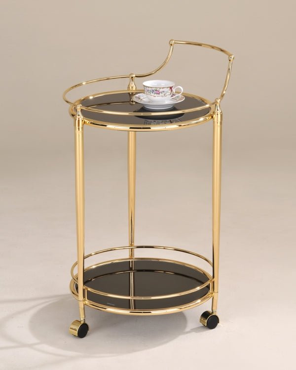 Dominique Round 2 Tier Bar Cart | Drinks Trolley