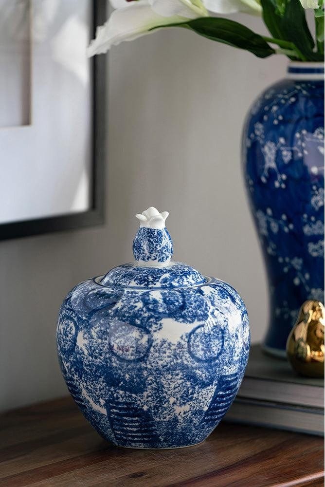 Porcelain Ginger Jar with Lid II
