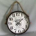 Route 66 Hanging Clock - 40Cm