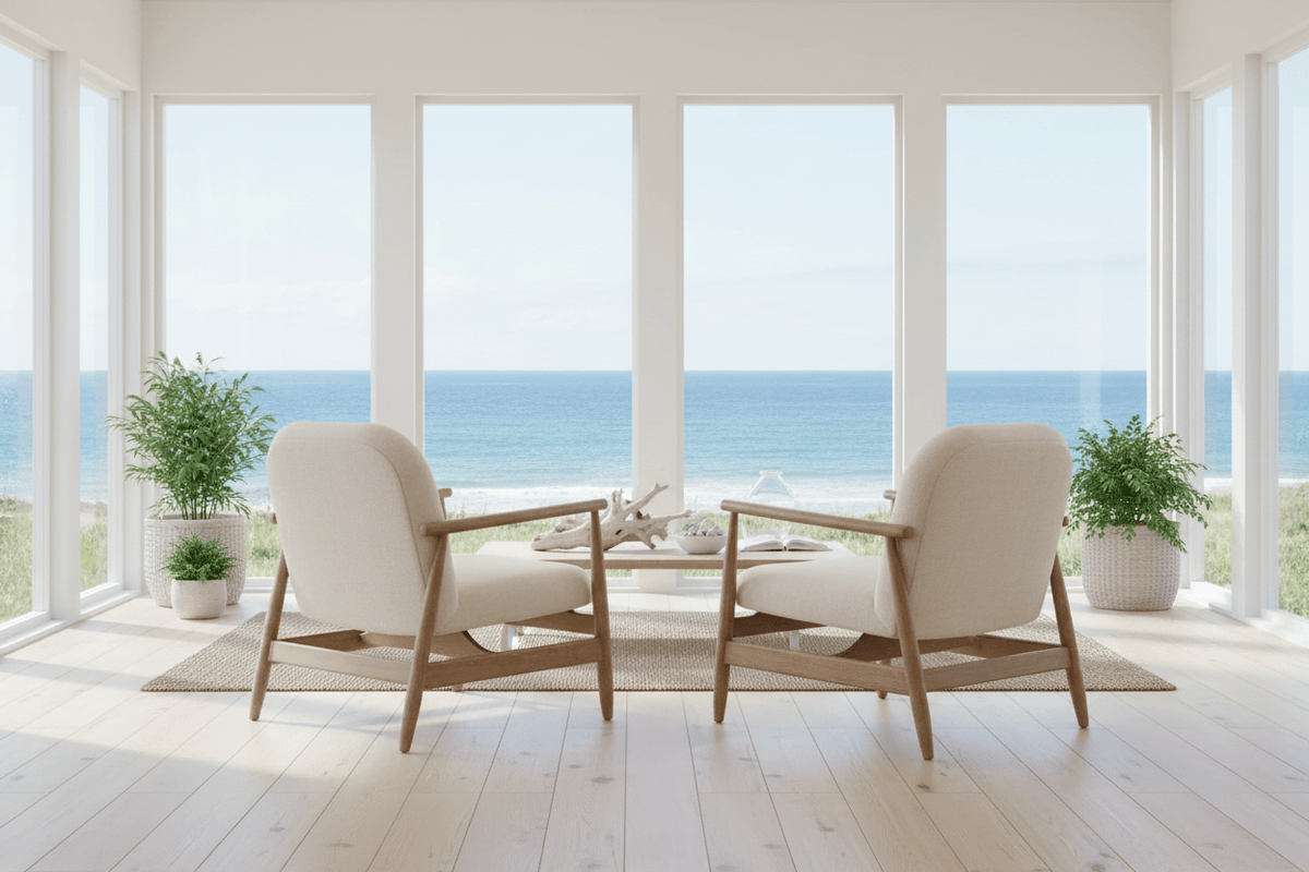 Sable Armchair | Linen Look & Light Oak at online8 furniture store Auckland