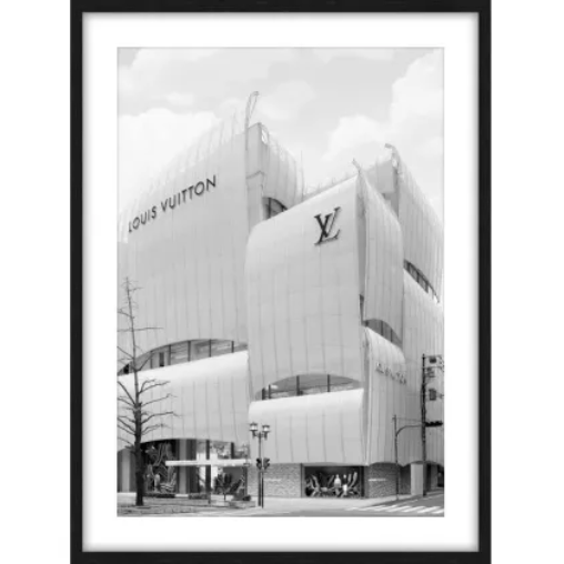 Saint Laurent Glass Framed Wall Art