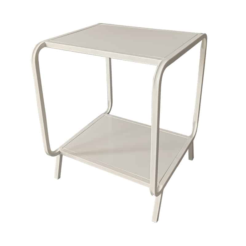 Samui Metal Side Table - White