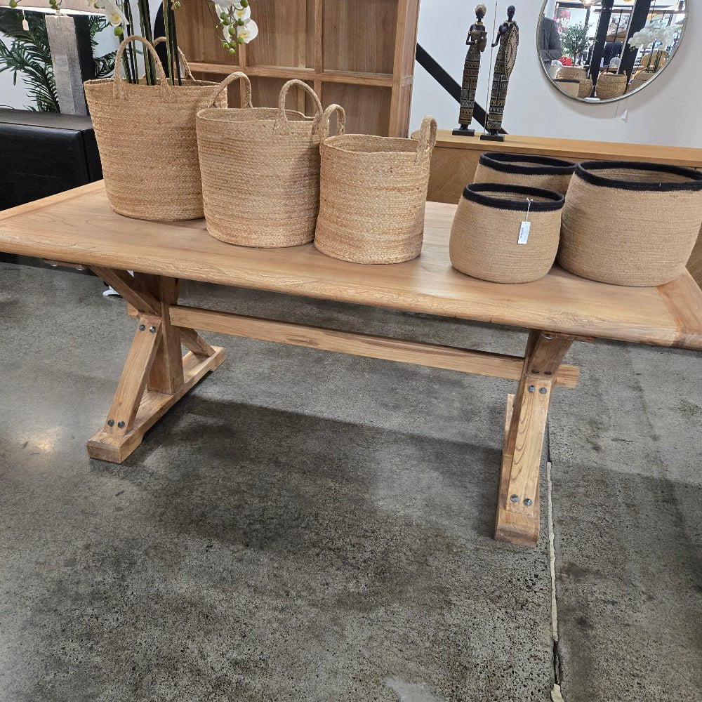 Sao Paulo Recycled Elm Dining Table 2000mm