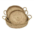 Seagrass/Hyacinth Trays s/3 - Natural