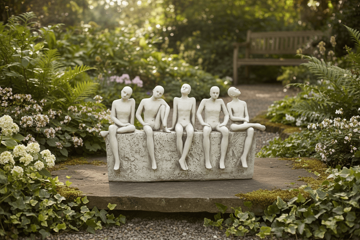 Sitting Thinking Men Statue Indoor | Outdoor