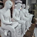 Sitting Thinking Men Statue Indoor | Outdoor