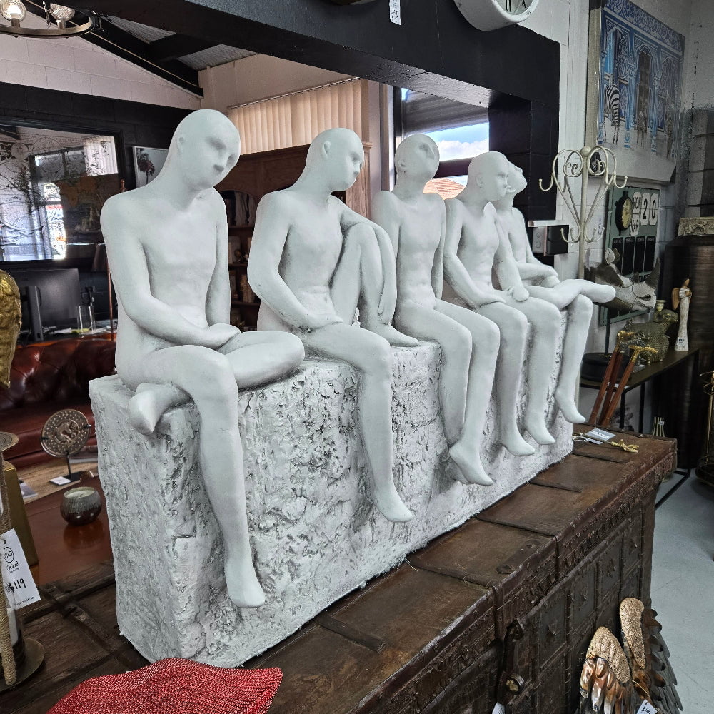 Sitting Thinking Men Statue Indoor | Outdoor