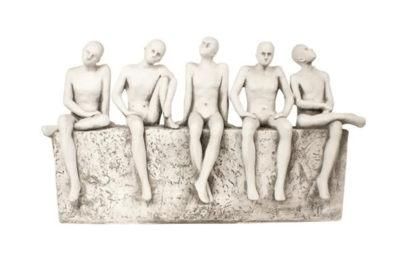 Sitting Thinking Men Statue Indoor | Outdoor