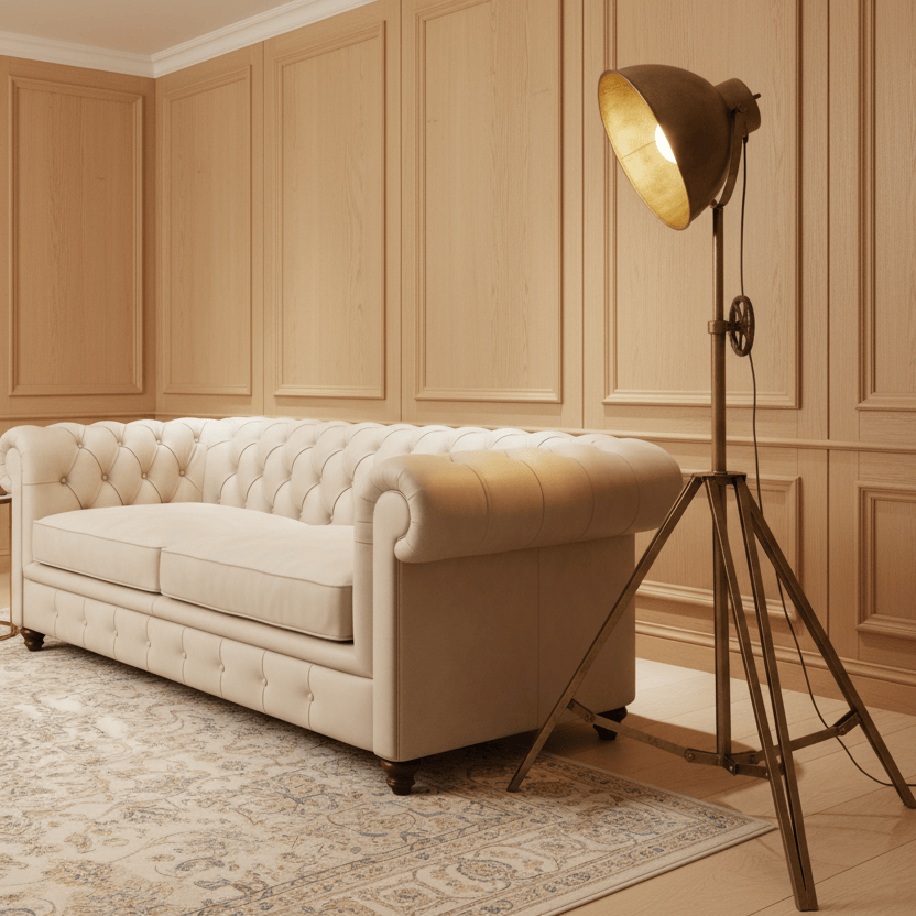 Tannery Retro Tripod Floor Lamp