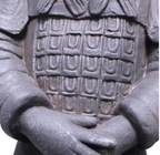 Terracotta Warrior 104cm – Grey Fiber Cement Statue