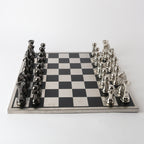 The Grandmaster Extra-Large Nickel Chess Set at Online8 Furniture Auckland NZ