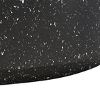 Theo Round Coffee Table - Black Fleck