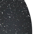Theo Round Coffee Table - Black Fleck