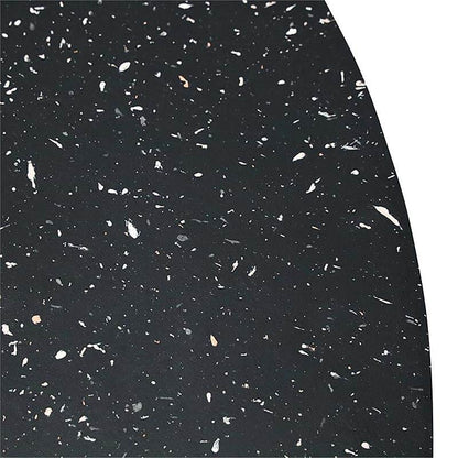 Theo Round Coffee Table - Black Fleck