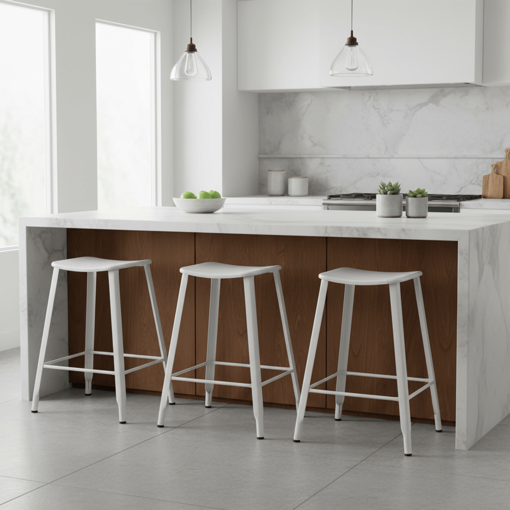 Trang Counter Stool - White