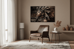 Tribal Woman Framed Canvas Wall Art