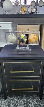 Triple World Globe on Frame