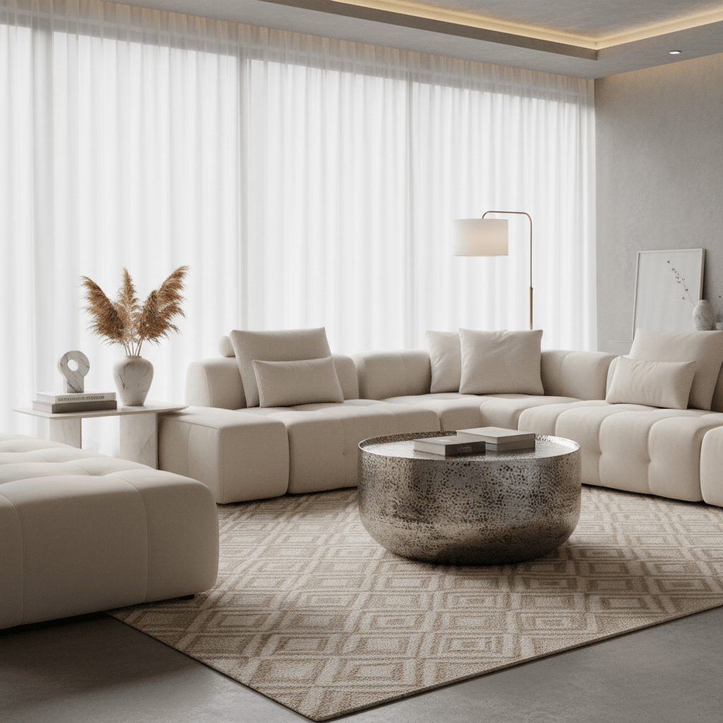 Vienna Aluminum Coffee Table - Antique Silver at Online8 Furniture Auckland NZ