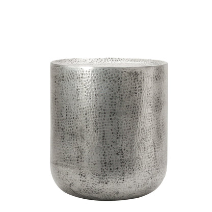 Vienna Aluminum Side Table - Antique Silver at Online8 Furniture Auckland NZ