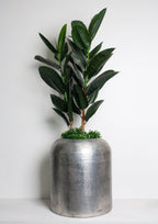 Vienna Aluminum Side Table - Antique Silver at Online8 Furniture Auckland NZ