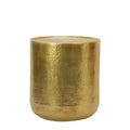 Vienna Aluminum Side Table - Matte Gold at Online8 Furniture Auckland NZ