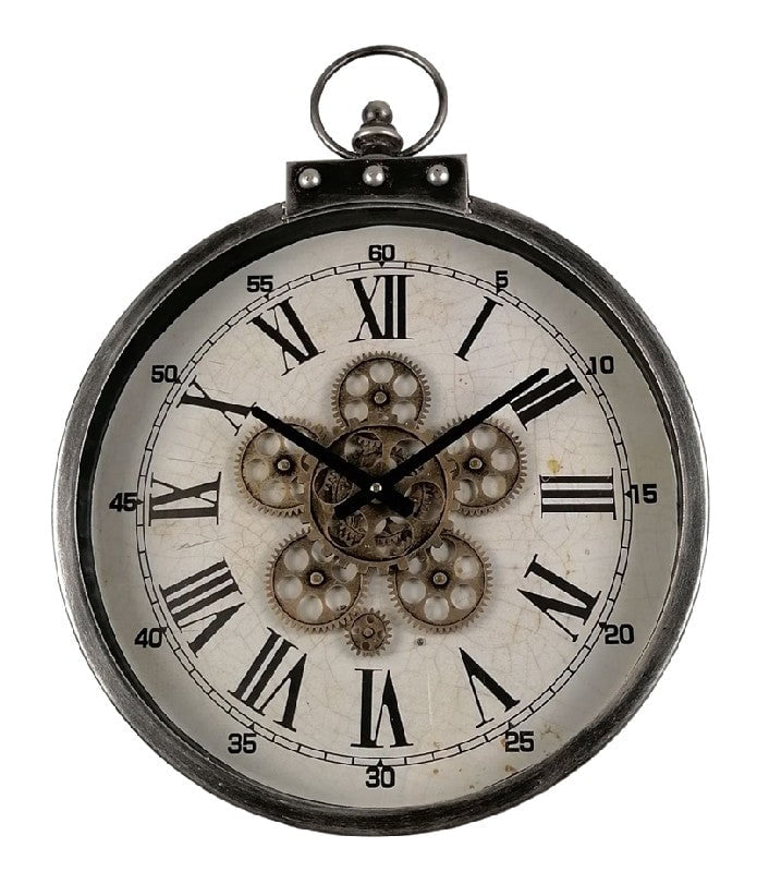 Vintage Fob with Gears Wall Clock