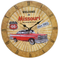 Vintage Muscle Car Clock - 34Cm