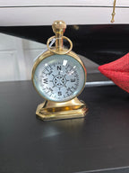 Vintage Trophy Clock with Compass at Online8 Furniture Auckland NZ