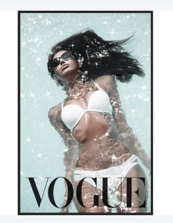 Vogue Bikini Canvas Wall Art