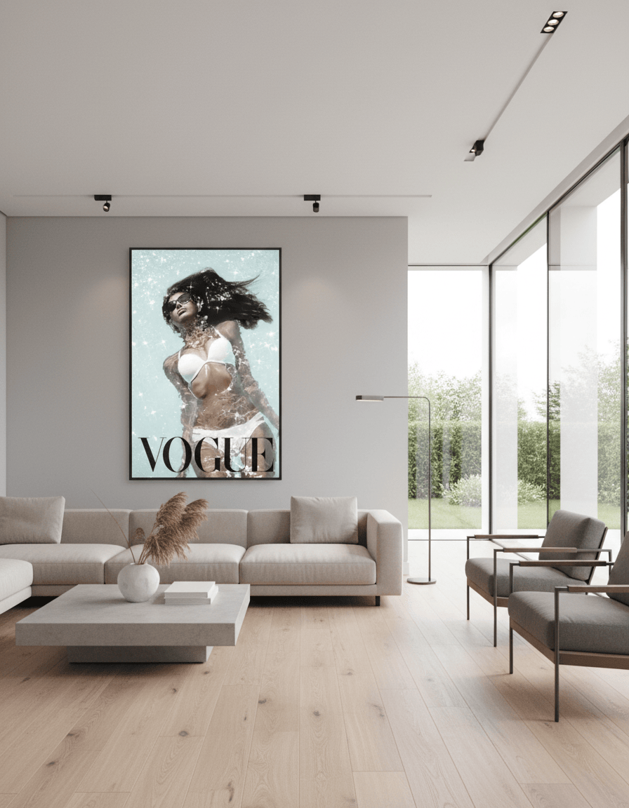 Vogue Bikini Canvas Wall Art