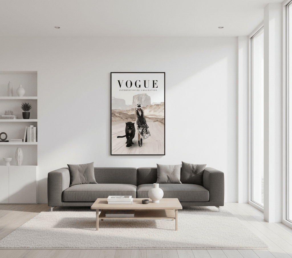 Vogue Black Panther Canvas Wall Art