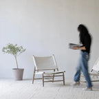 Wabi-Sabi Oka Canvas Lazy Chair
