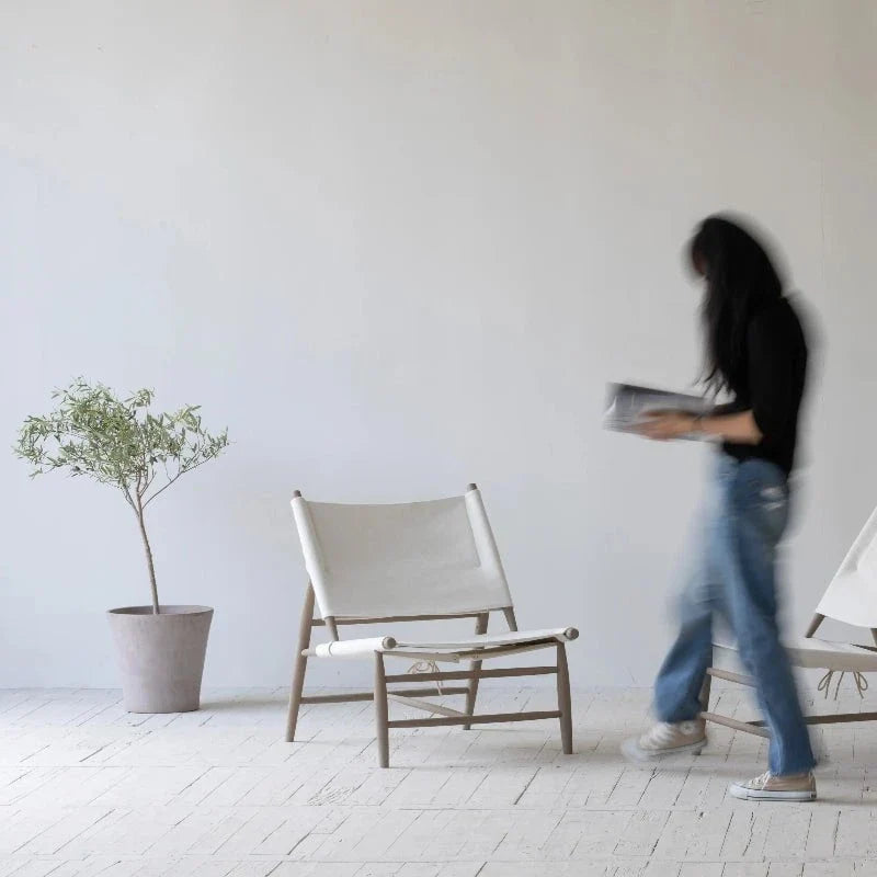 Wabi-Sabi Oka Canvas Lazy Chair