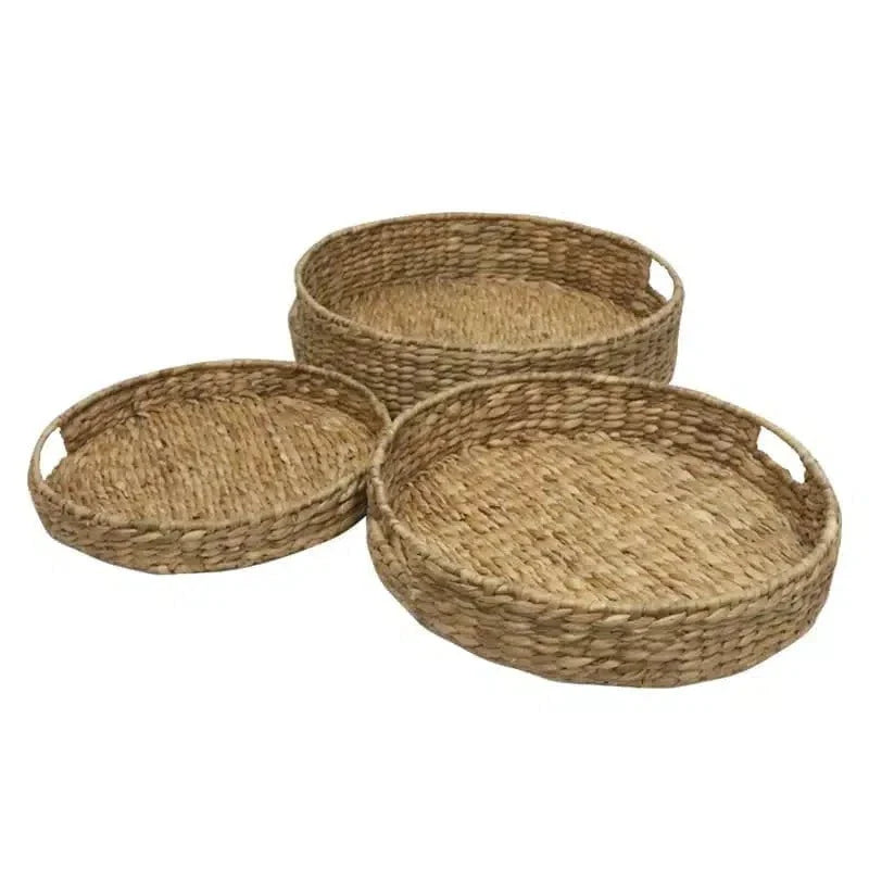 Water Hyacinch set/3 Trays Round