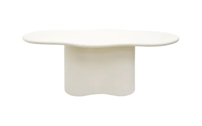Bloomstone White Pedestal Dining Table - 2200mm