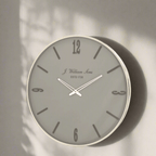 Williams & Sons Light Grey Wall Clock