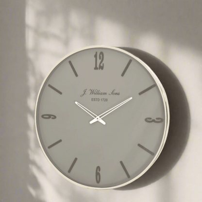 Williams & Sons Light Grey Wall Clock