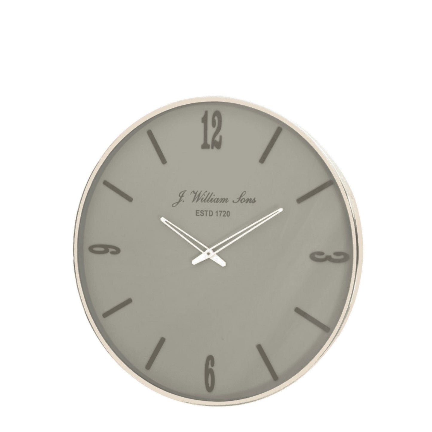 Williams & Sons Light Grey Wall Clock